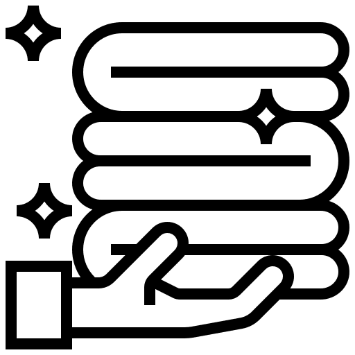 Two overlapping speech bubbles, one solid and one outlined, representing conversation or communication. The icon is simple and in black on a white background.